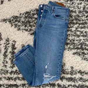 Levi’s Distressed Button Fly Skinny Jeans - in great condition